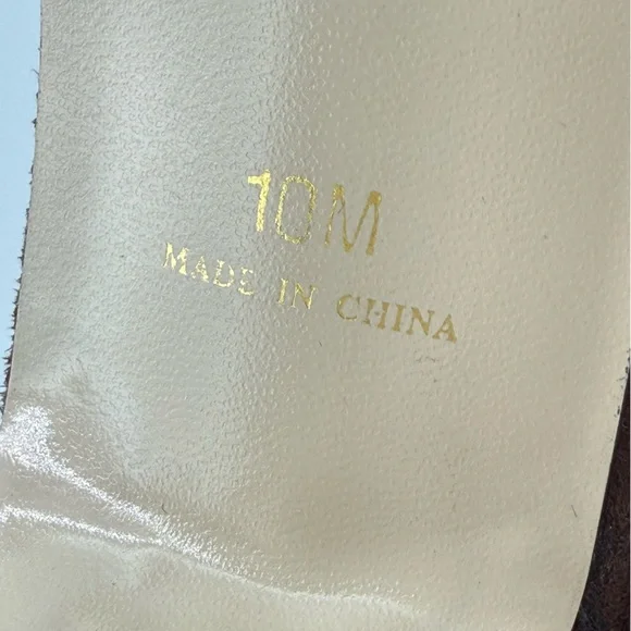 Pierre Dumas Carmela Women's Brown Micro Suede Slingback Stiletto Heels Sz 10 - Picture 15 of 16